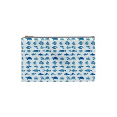 Fish Pattern Cosmetic Bag (small)  by ValentinaDesign