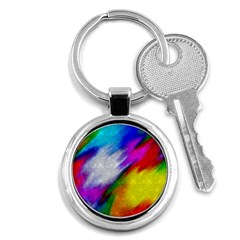 Rainbow Colors              Key Chain (round) by LalyLauraFLM