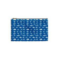 Fish Pattern Cosmetic Bag (small)  by ValentinaDesign