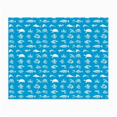 Fish Pattern Small Glasses Cloth (2-side) by ValentinaDesign