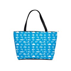 Fish Pattern Shoulder Handbags by ValentinaDesign