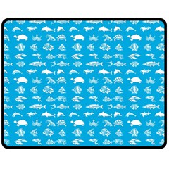 Fish pattern Fleece Blanket (Medium) 