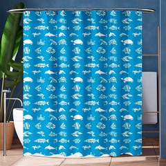 Fish pattern Shower Curtain 60  x 72  (Medium) 