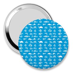 Fish pattern 3  Handbag Mirrors