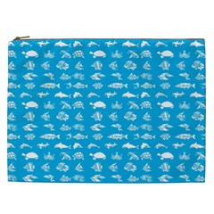 Fish Pattern Cosmetic Bag (xxl)  by ValentinaDesign