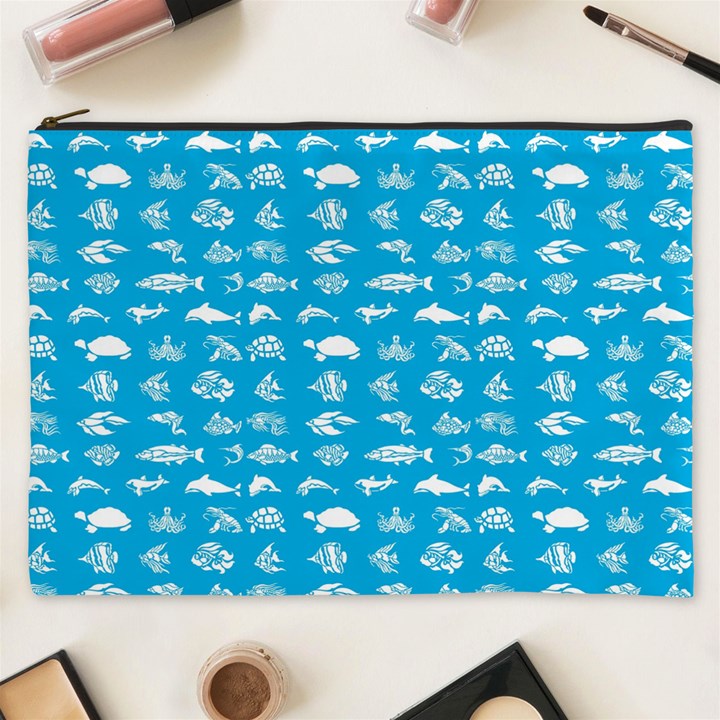 Fish pattern Cosmetic Bag (XXXL) 