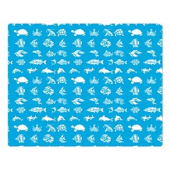 Fish pattern Double Sided Flano Blanket (Large) 