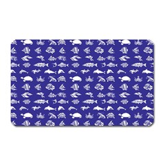 Fish Pattern Magnet (rectangular) by ValentinaDesign