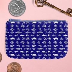 Fish Pattern Large Coin Purse by ValentinaDesign