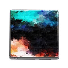 Paint Strokes And Splashes              Memory Card Reader (square) by LalyLauraFLM