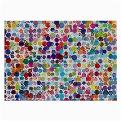 Colorful Splatters               Large Glasses Cloth by LalyLauraFLM