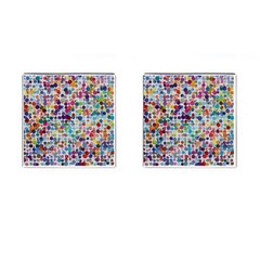 Colorful Splatters               Cufflinks (square) by LalyLauraFLM