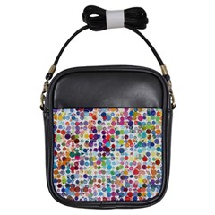 Colorful Splatters               Girls Sling Bag by LalyLauraFLM