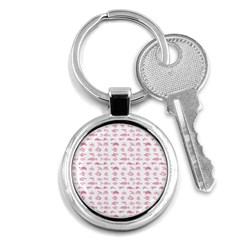 Fish Pattern Key Chains (round)  by ValentinaDesign