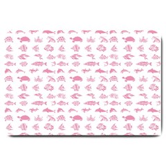 Fish Pattern Large Doormat  by ValentinaDesign