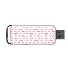 Fish Pattern Portable Usb Flash (two Sides) by ValentinaDesign