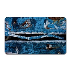 Blue Painted Wood                Magnet (rectangular) by LalyLauraFLM