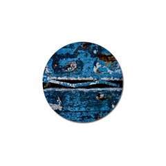 Blue Painted Wood                Golf Ball Marker (4 Pack) by LalyLauraFLM