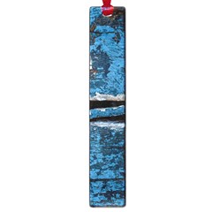 Blue Painted Wood                Large Book Mark by LalyLauraFLM