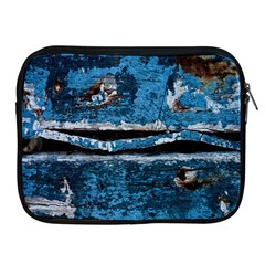 Blue Painted Wood          Apple Ipad 2/3/4 Protective Soft Case by LalyLauraFLM