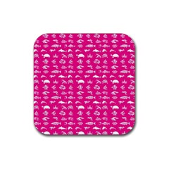 Fish pattern Rubber Coaster (Square) 