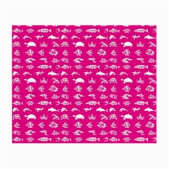 Fish Pattern Small Glasses Cloth (2-side) by ValentinaDesign