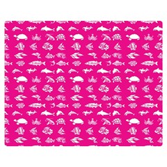 Fish pattern Double Sided Flano Blanket (Medium) 