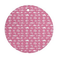 Fish Pattern Ornament (round) by ValentinaDesign