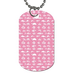 Fish Pattern Dog Tag (two Sides)