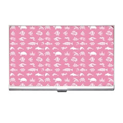 Fish Pattern Business Card Holders by ValentinaDesign