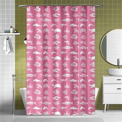 Fish Pattern Shower Curtain 48  X 72  (small)  by ValentinaDesign