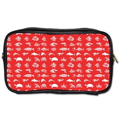 Fish Pattern Toiletries Bags 2-side by ValentinaDesign