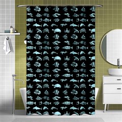 Fish Pattern Shower Curtain 48  X 72  (small)  by ValentinaDesign