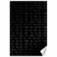 Fish Pattern Canvas 20  X 30   by ValentinaDesign