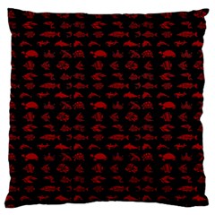 Fish Pattern Standard Flano Cushion Case (one Side) by ValentinaDesign