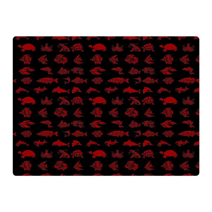 Fish pattern Double Sided Flano Blanket (Mini) 