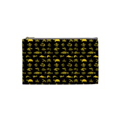 Fish Pattern Cosmetic Bag (small)  by ValentinaDesign