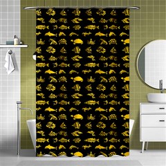 Fish Pattern Shower Curtain 48  X 72  (small)  by ValentinaDesign