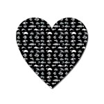 Fish pattern Heart Magnet Front