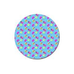 Summer Pattern Magnet 3  (round) by ValentinaDesign