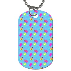 Summer Pattern Dog Tag (one Side) by ValentinaDesign