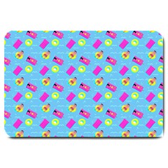 Summer Pattern Large Doormat  by ValentinaDesign