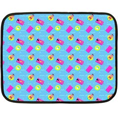 Summer Pattern Fleece Blanket (mini) by ValentinaDesign