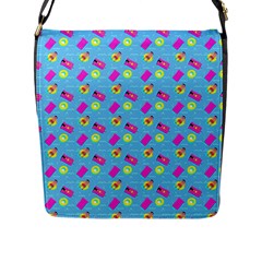 Summer Pattern Flap Messenger Bag (l)  by ValentinaDesign