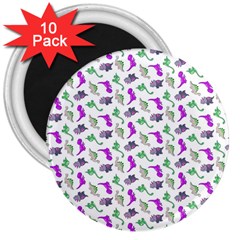 Dinosaurs pattern 3  Magnets (10 pack) 