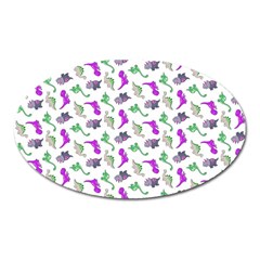 Dinosaurs pattern Oval Magnet