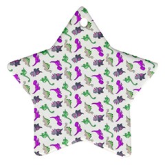 Dinosaurs pattern Star Ornament (Two Sides)