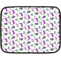 Dinosaurs pattern Double Sided Fleece Blanket (Mini) 