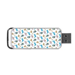 Dinosaurs Pattern Portable Usb Flash (two Sides) by ValentinaDesign