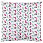 Dinosaurs pattern Large Flano Cushion Case (Two Sides) Front